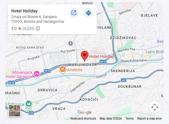 Hotel Holiday Map
