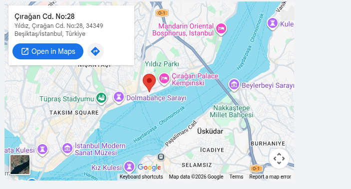 Map of Bahçeşehir University
